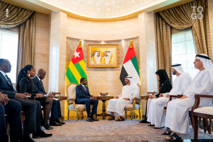 Le prince heritier d Abou Dhabi a recu Faure Gnassingbe