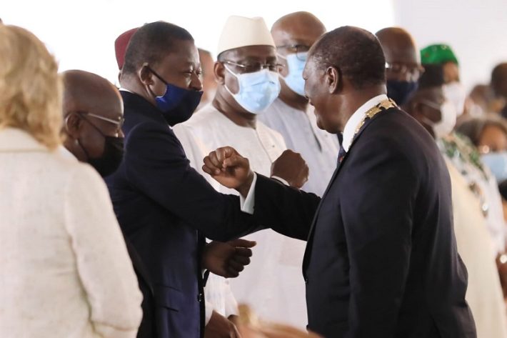 Faure Gnassingbe a l'investiture du President Alassane Ouattara